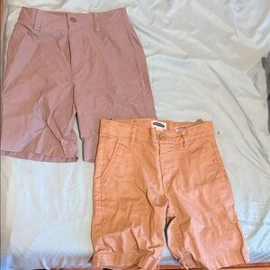 Kids Under Armour and Old Navy Kids Shorts - Light Brown and Tan